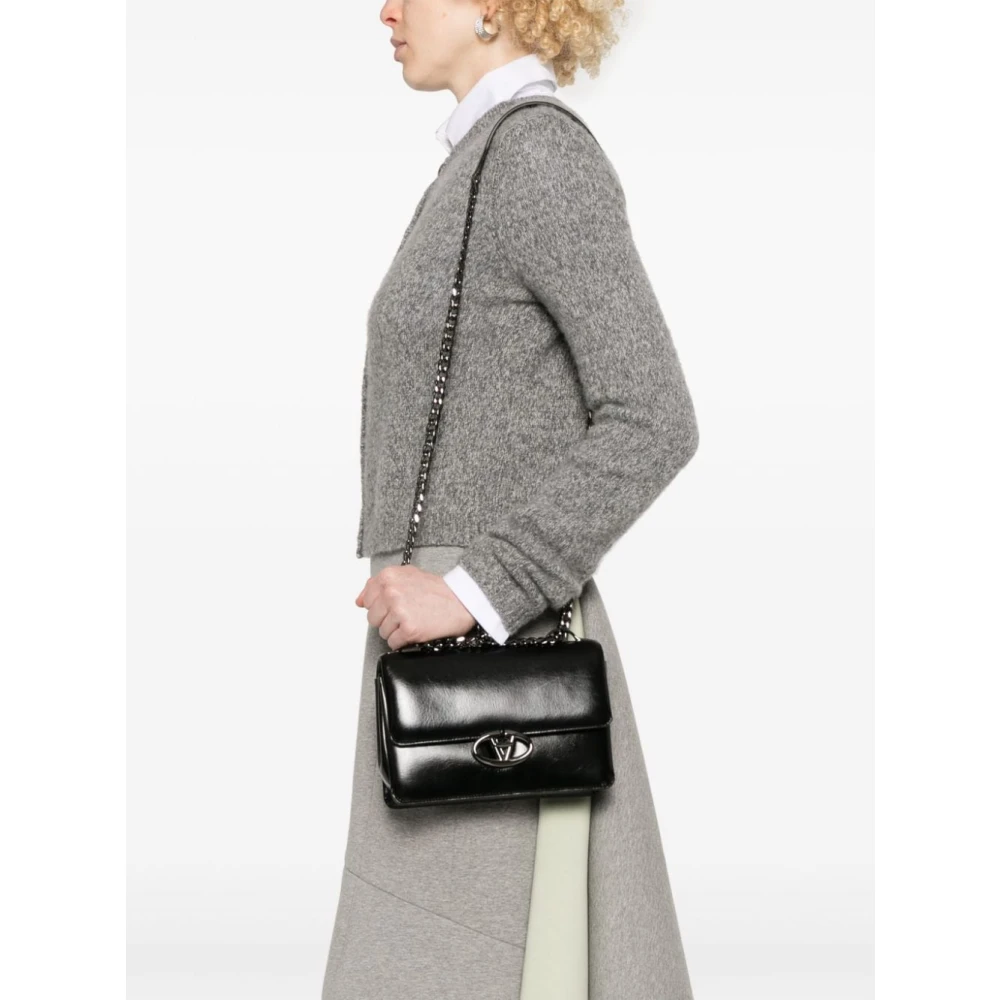 Valentino Garavani Zwarte Schoudertas Stijlvol Black Dames
