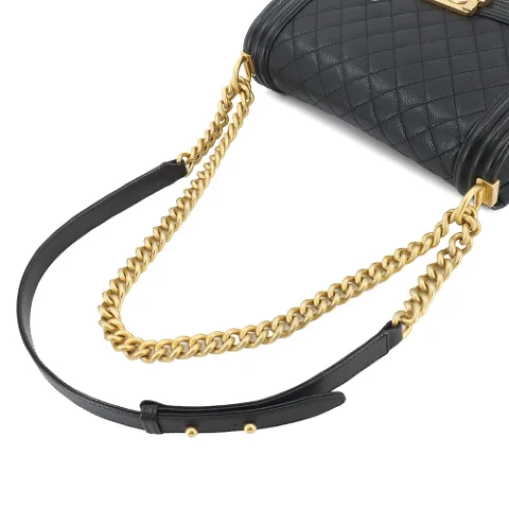 Chanel Vintage Pre-owned Leather chanel-bags Black Dames