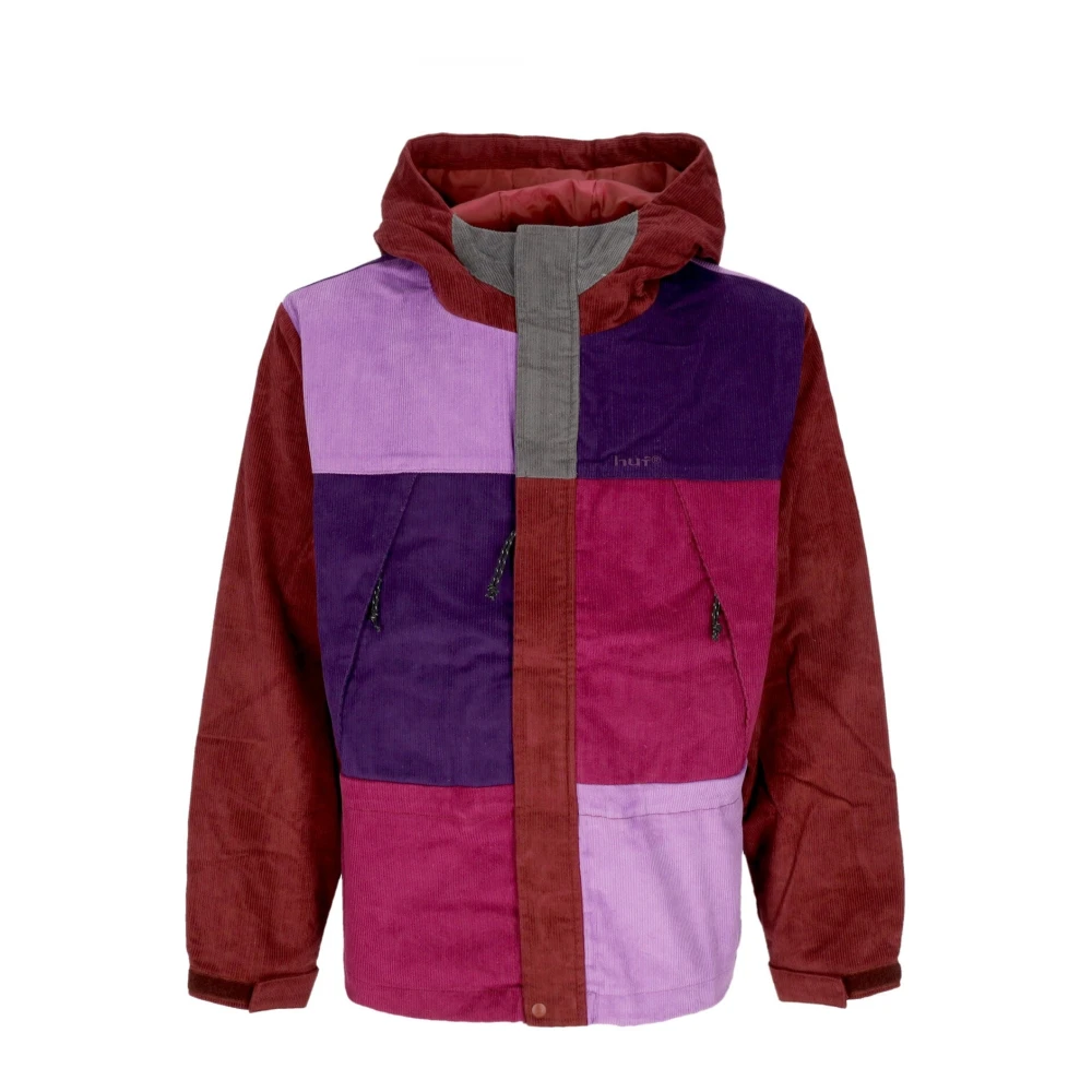 Huf Men's Multicolor Light Jackets, Xl, Velvet Mountain Jacket With Zip Closure