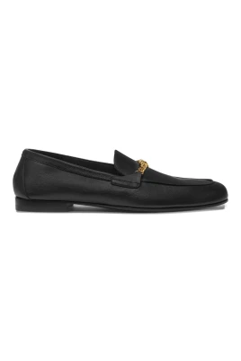 Svarta och Guld Stiliga Sandaler