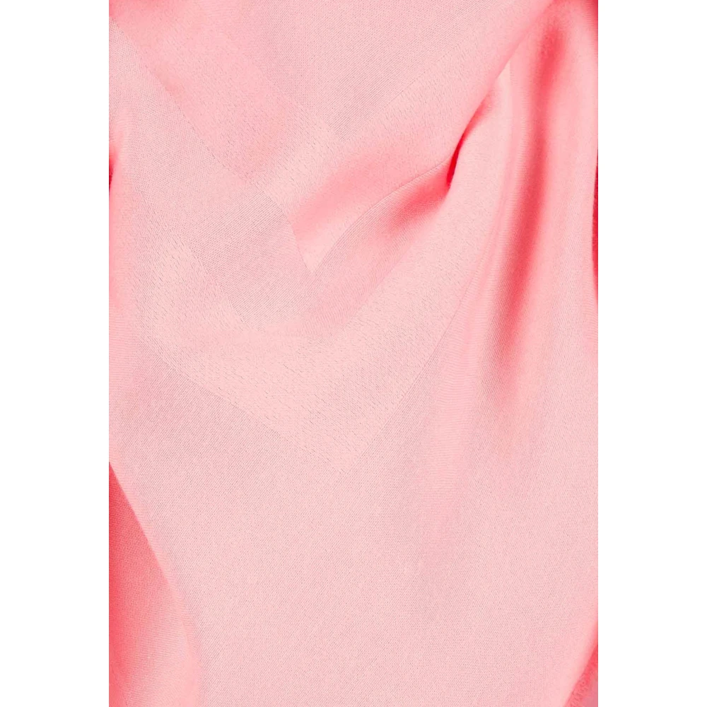 Twinset Roze Franje Jacquard Sjaal Pink Dames