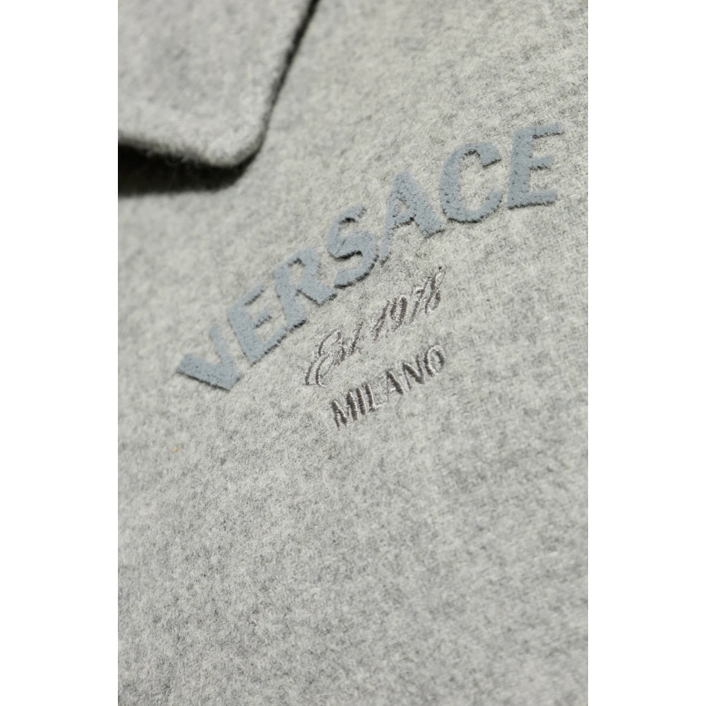 Versace Korte jas Gray Heren