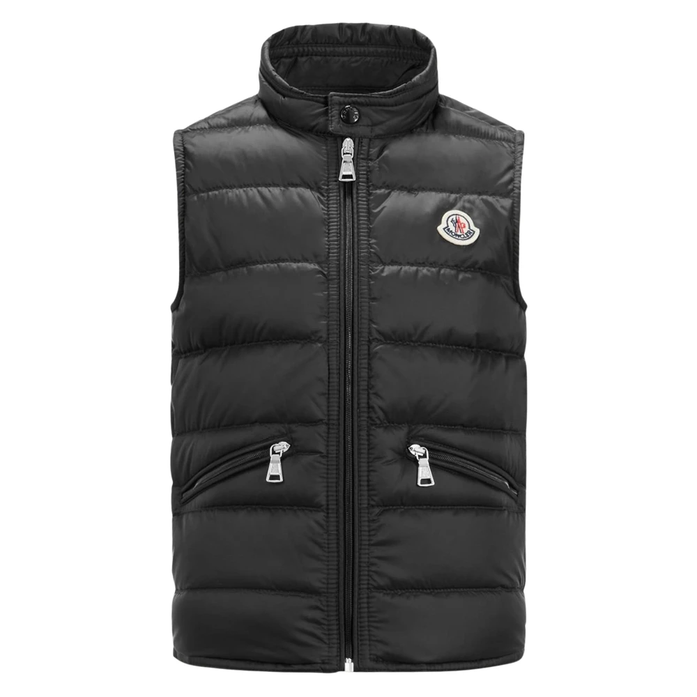Moncler Boys Black Waistcoats, 6 Y, Gui Gilet