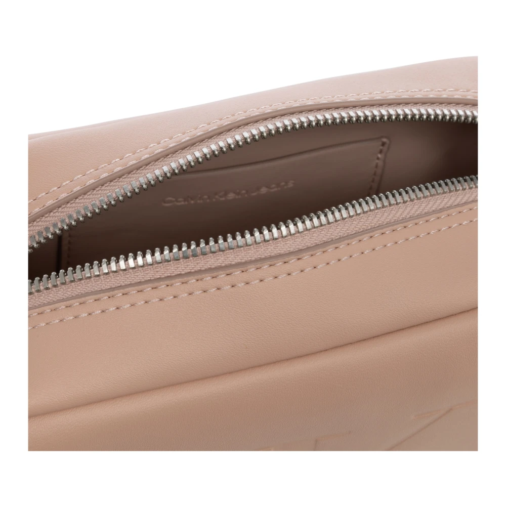 Calvin Klein Jeans Stijlvolle Crossbody Tas met Verstelbare Band Pink Dames