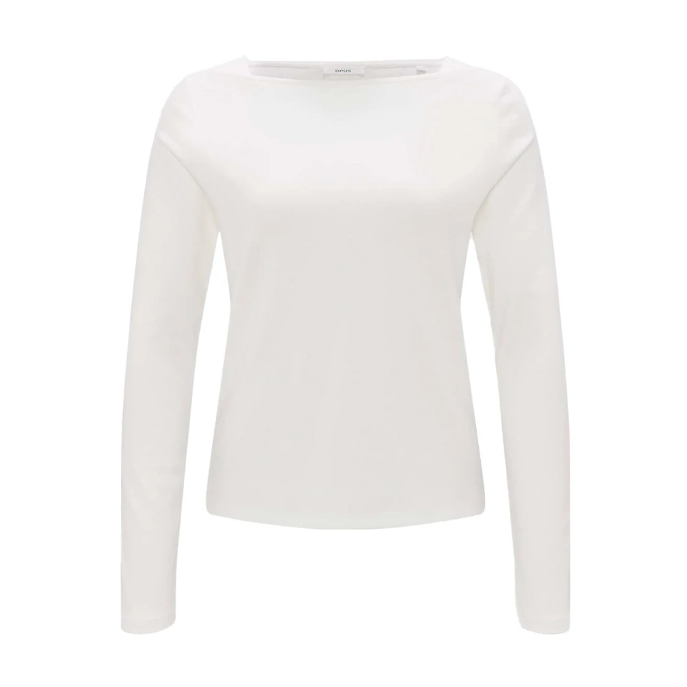 Opus Top met korte mouwen en Subda Beige Dames
