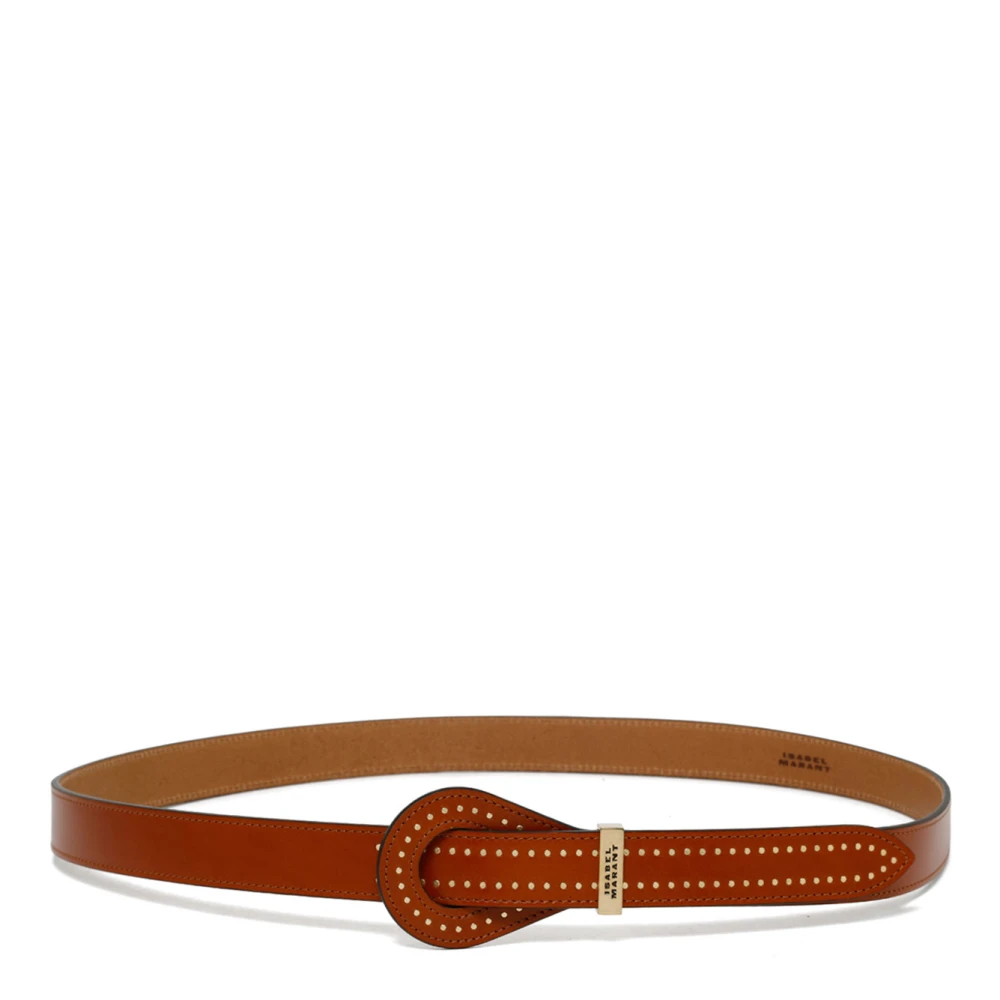 Isabel marant Natuurlijk Kalfsleren Brindi Riem Brown Dames