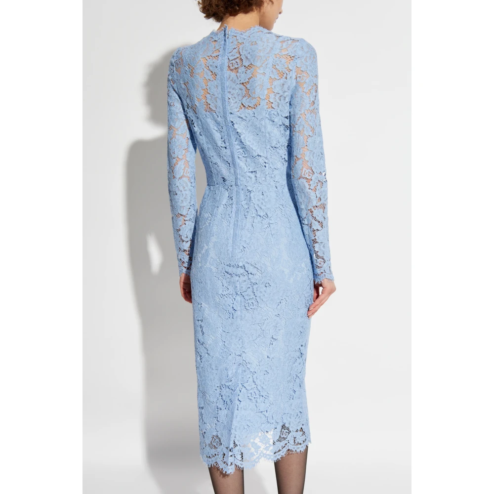 Dolce & Gabbana Kanten jurk Blue Dames
