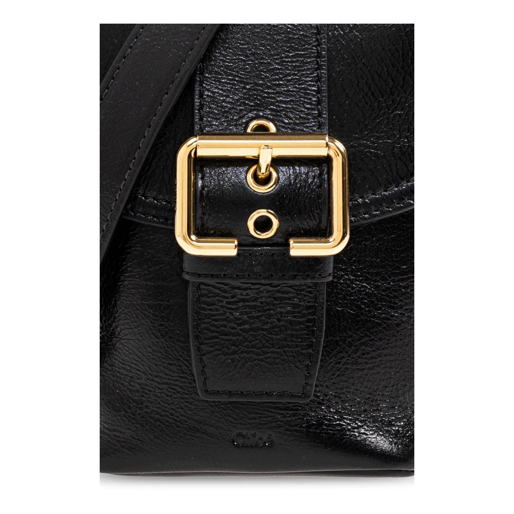 Chloé Schoudertas Camera Mini Black Dames