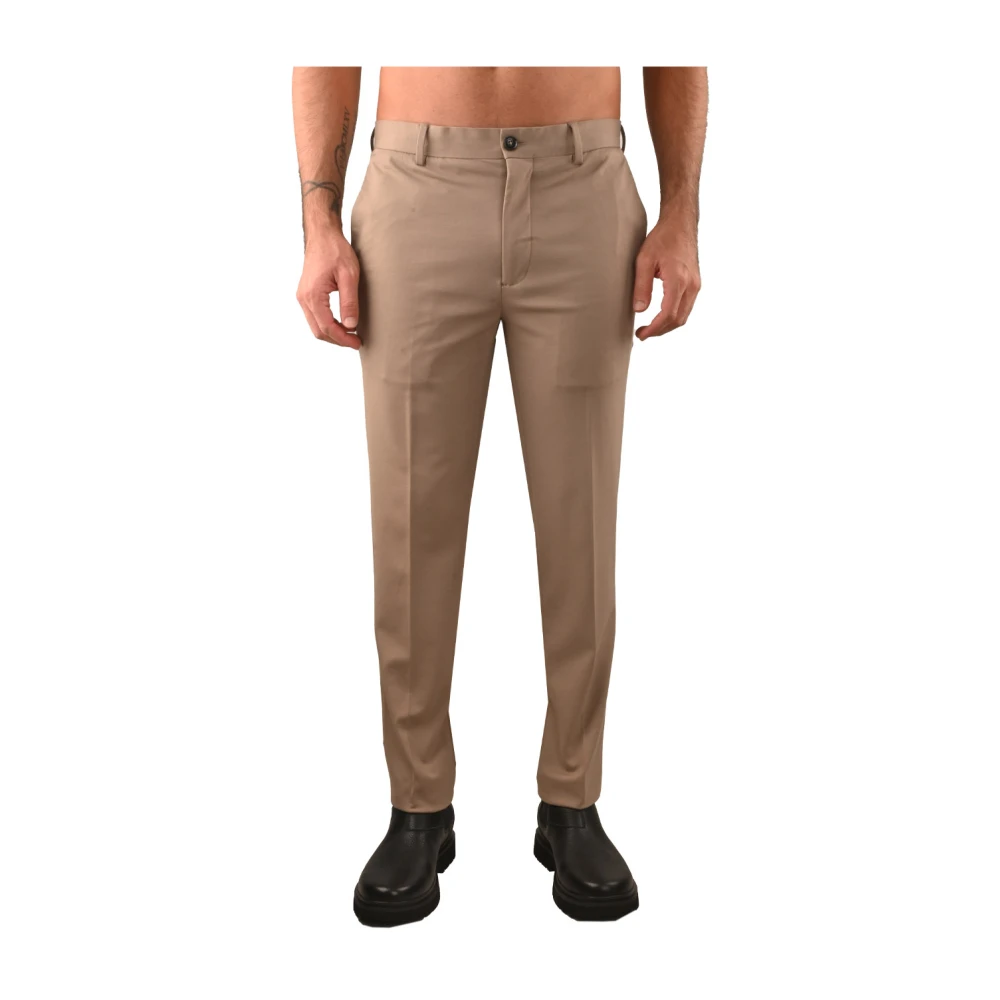 Liu Jo Slim Fit Jersey Chino's Beige Heren