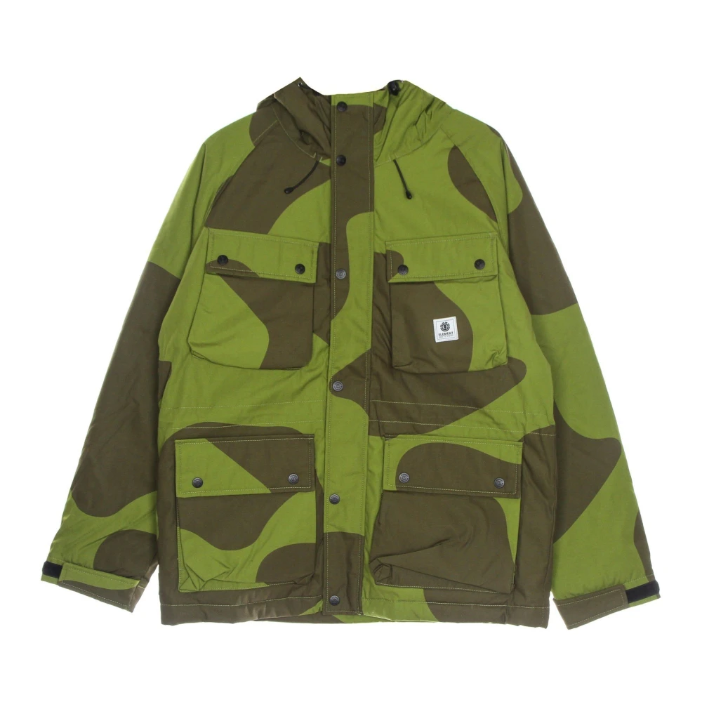 Element Camo Mountain Parka Jas Green Heren