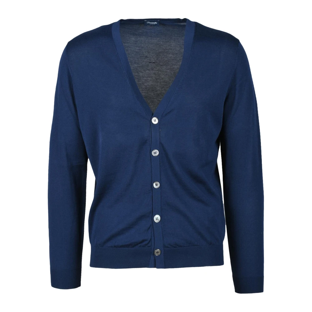 Drumohr Katoenen Vest Blue Heren