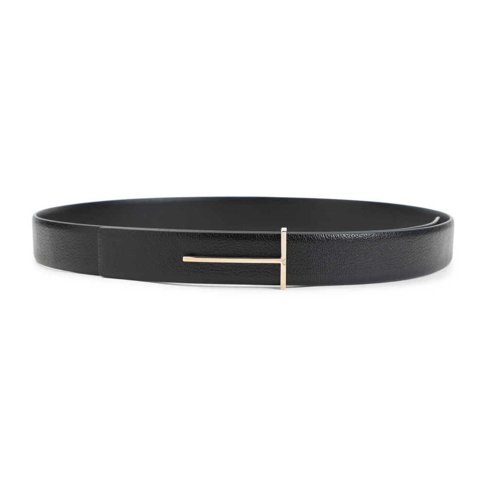 Tom Ford Women's Black Goat Leather Belt - Belts - 80 Cm - Accessories