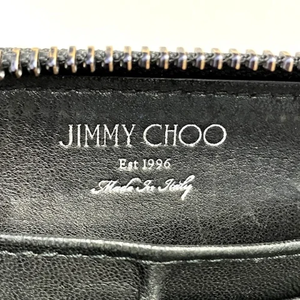 Jimmy Choo Pre-owned Leather wallets Black Dames