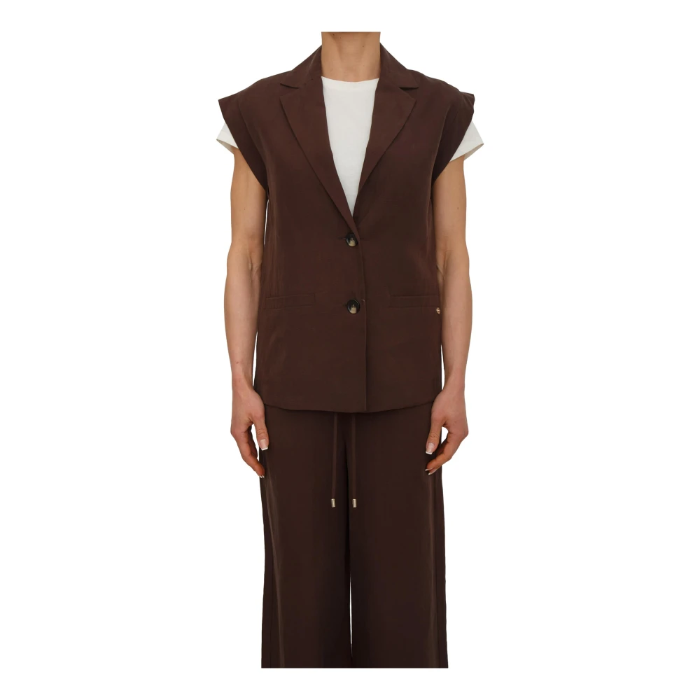 Liu Jo Mujer Marrón Chaquetas, Talla: S