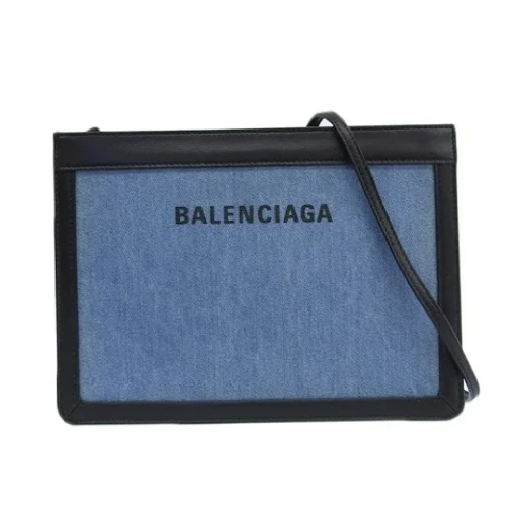 Balenciaga Vintage Pre-owned Fabric balenciaga-bags Blue Dames