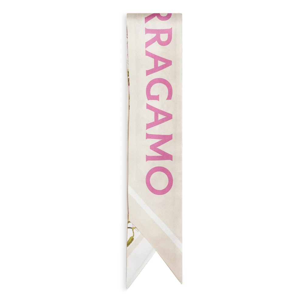 Ferragamo Women's Multicolor Silk Scarves, One Size, Gaia Print Bandeau