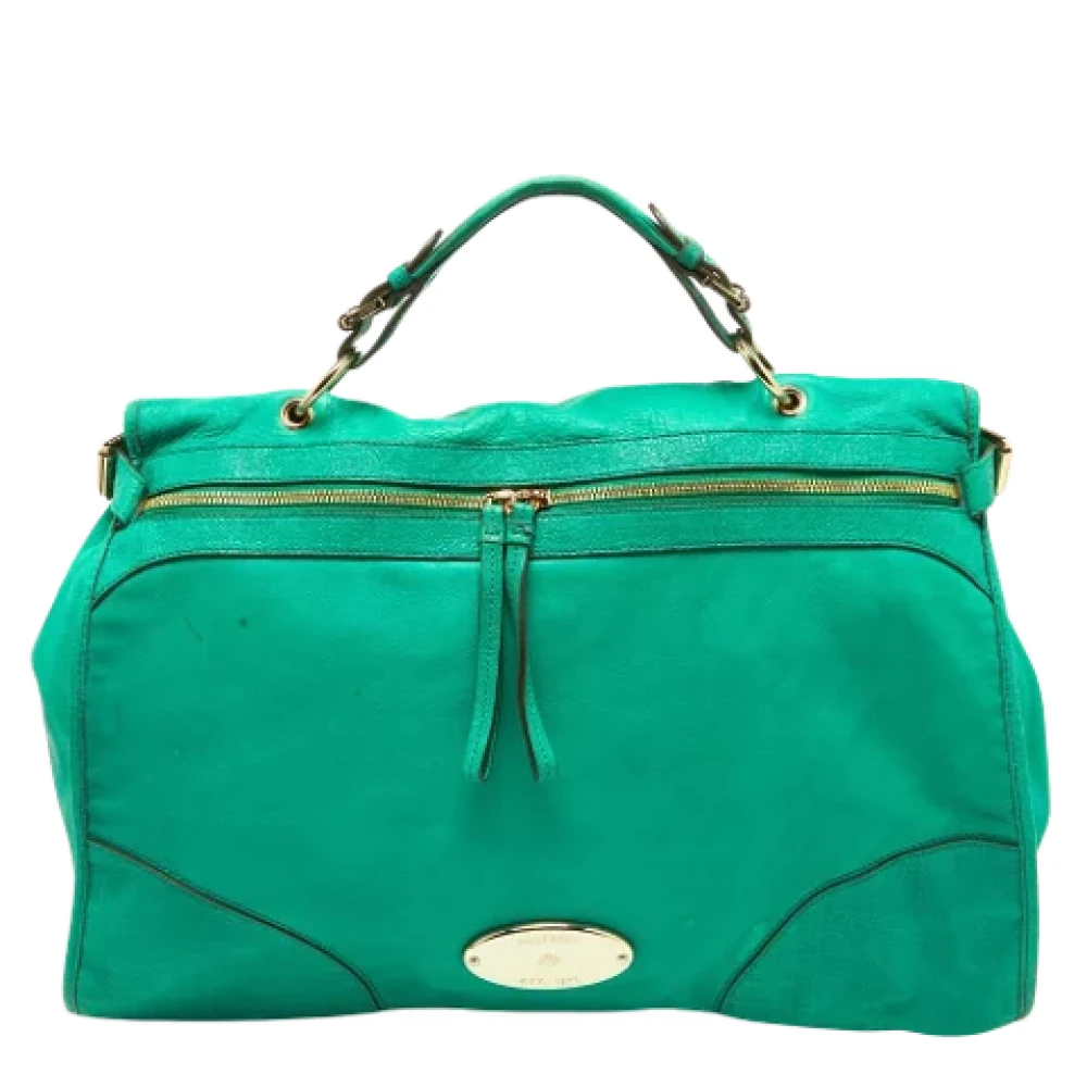Mulberry Pre-owned Leather handbags Green Dames
