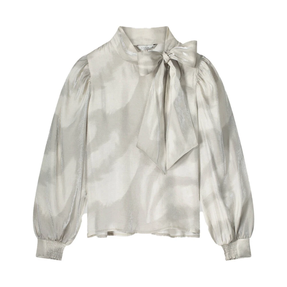 Summum Woman Veren Lange Mouw Top Beige Dames