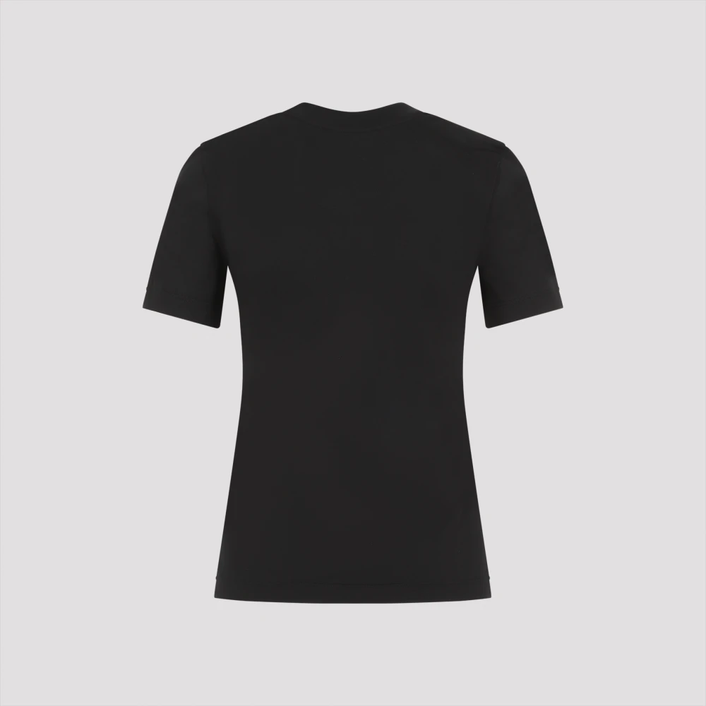 Moncler Zwarte T-shirt voor vrouwen Black Dames