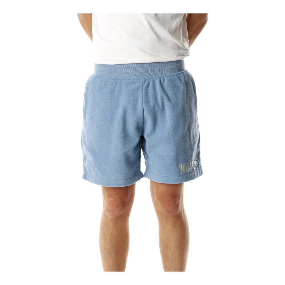 Pleasures Gezellige Fleece Shorts Blue Heren