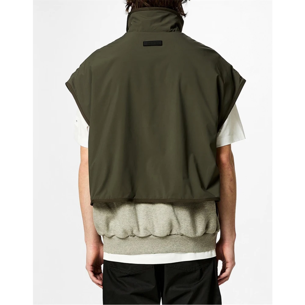 Fear Of God Nylon Fleece Mockneck Vest Multicolor Heren