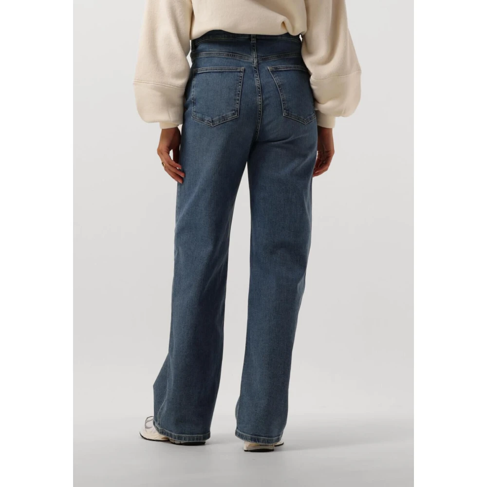 By-Bar Straight Leg Jeans Blauw Blue Dames