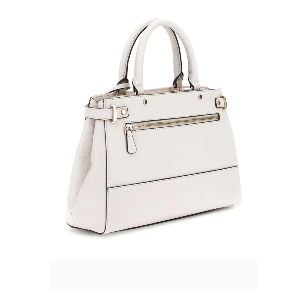 Guess Beige PU Leren Handtas Metalen Logo Beige Dames