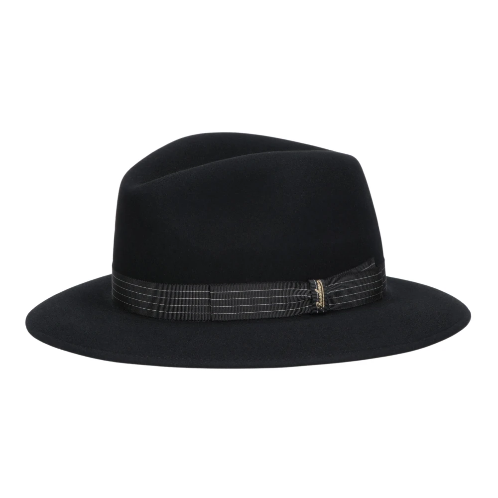 Borsalino Wol-Kasjmiermix Vilthat Black Heren