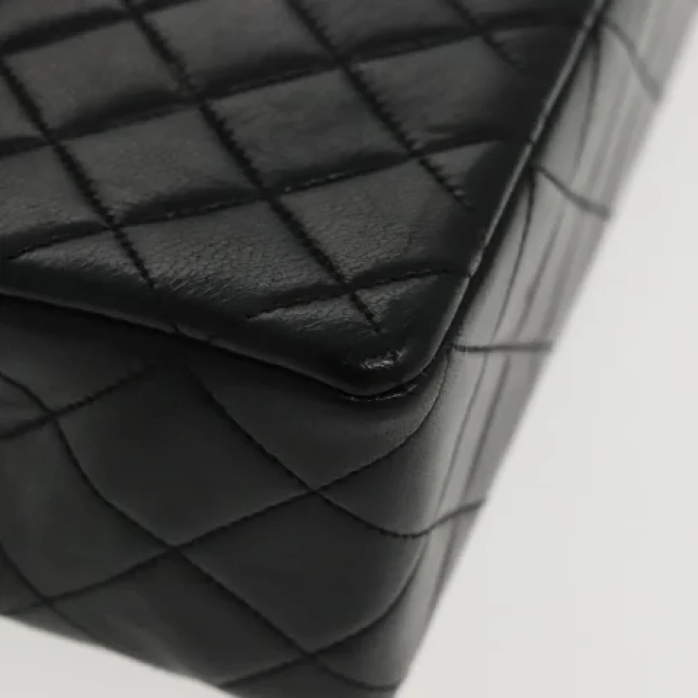 Chanel Vintage Pre-owned Leather handbags Black Dames