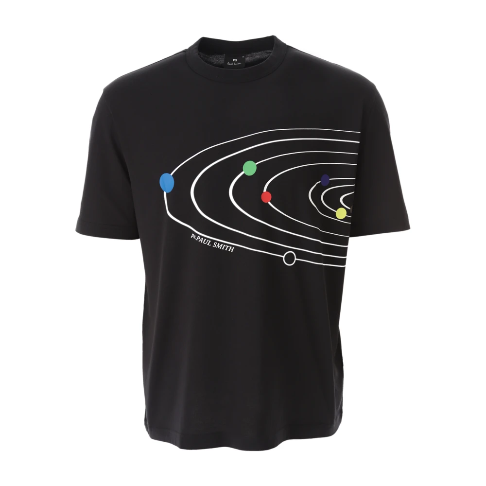 PS By Paul Smith Zonnestelsel T-shirt Zwart Black Heren