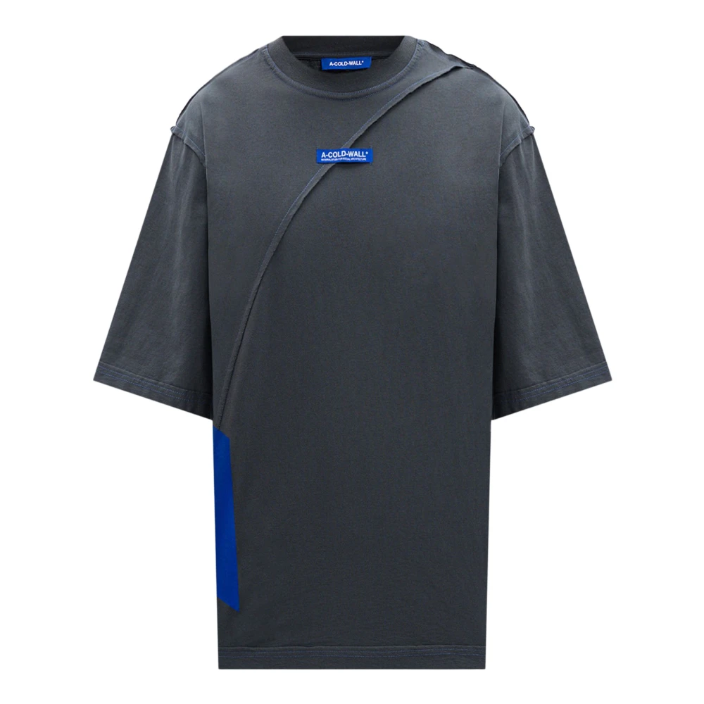 A-Cold-Wall Leigrijs Katoenen T-shirt met Logoprint Gray Heren