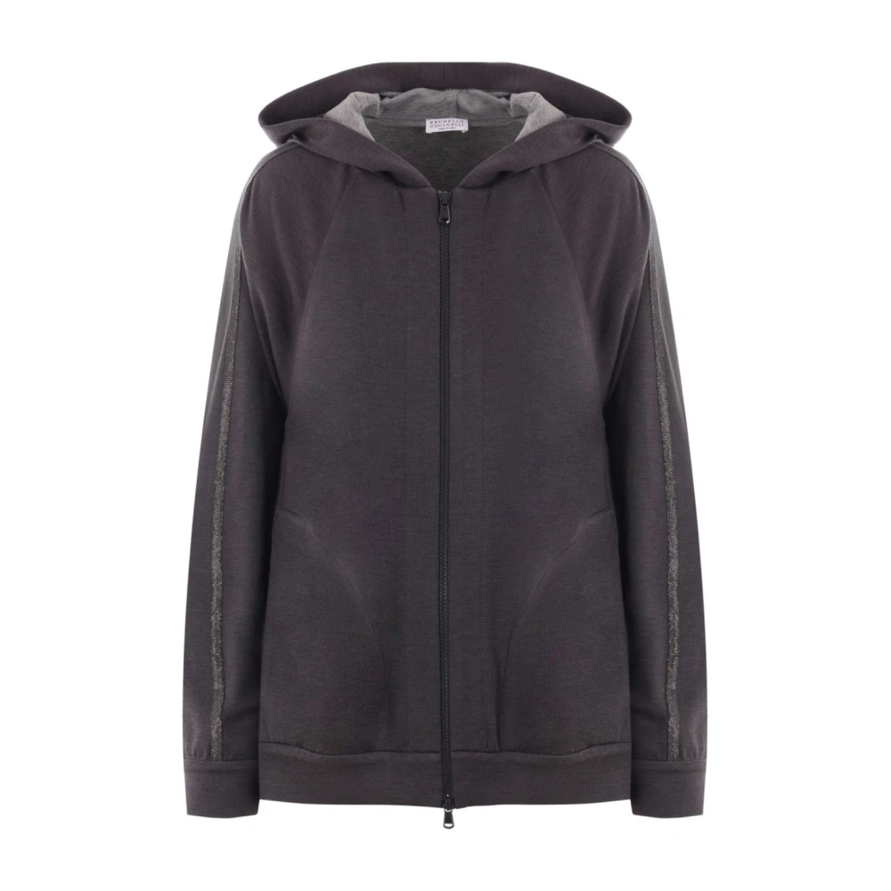 Sweatshirts & Hoodies > Zip-throughs - - Brunello Cucinelli - Modalova