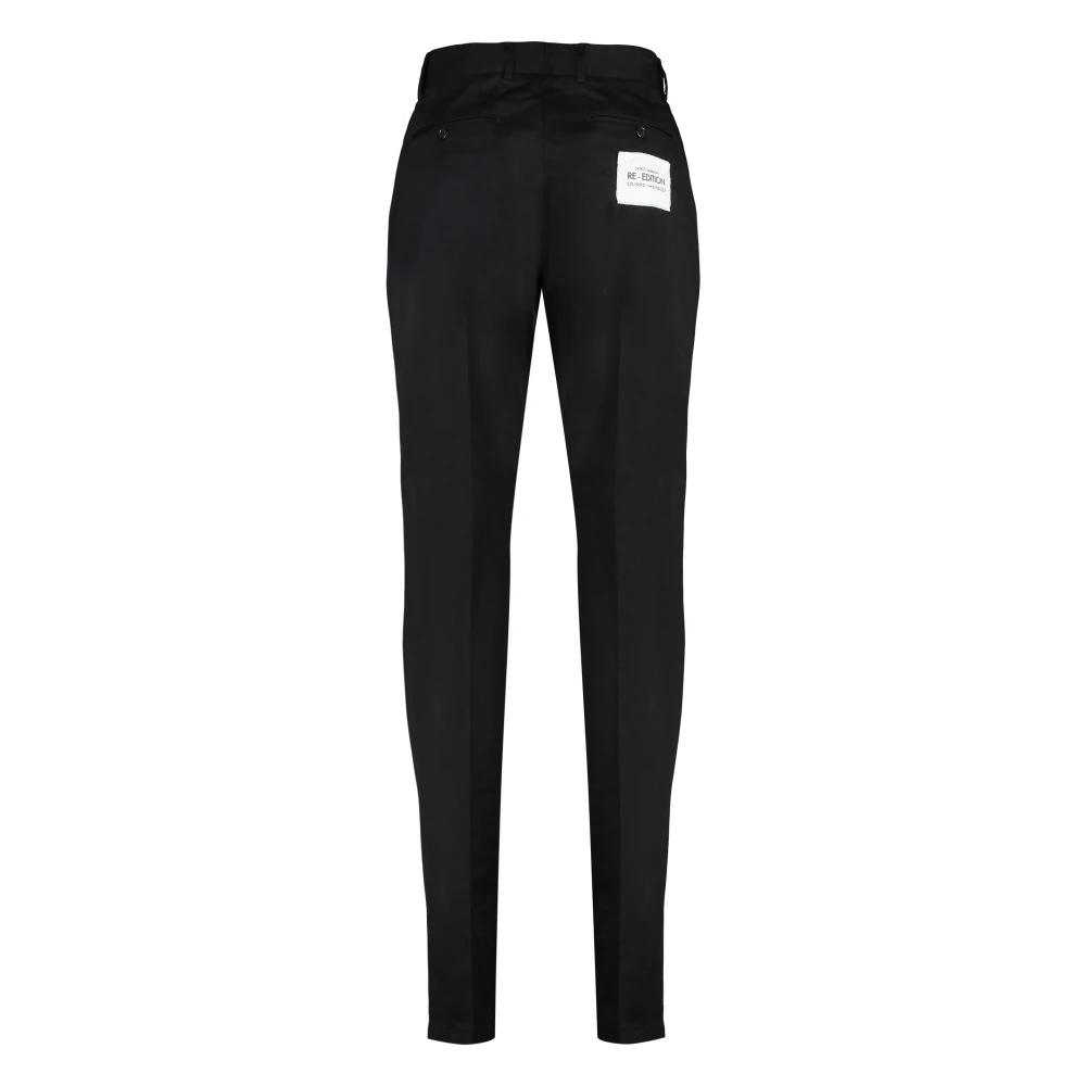 Dolce & Gabbana Stretch katoenen broek met zakken Black Heren