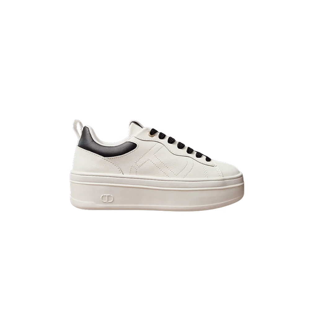 Twinset Platform Sneakers met Logo Dames Schoenen Wit