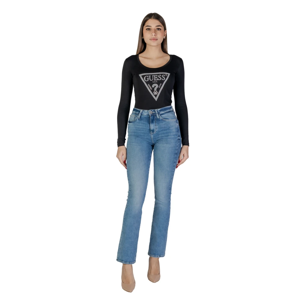 Guess Bootcut Jeans Collectie Lente Zomer Vrouwen Blue Dames