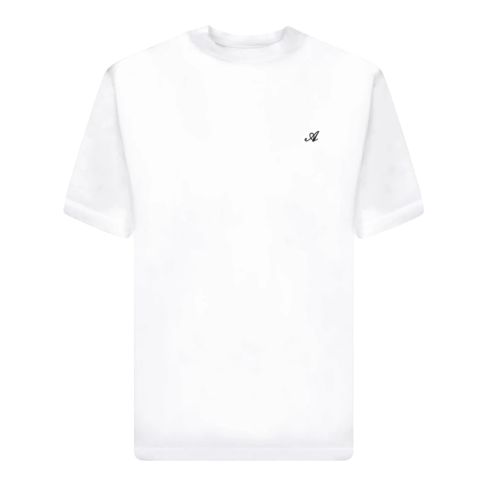 Axel Arigato Witte Katoenen T-shirt met Voorlogo White Heren