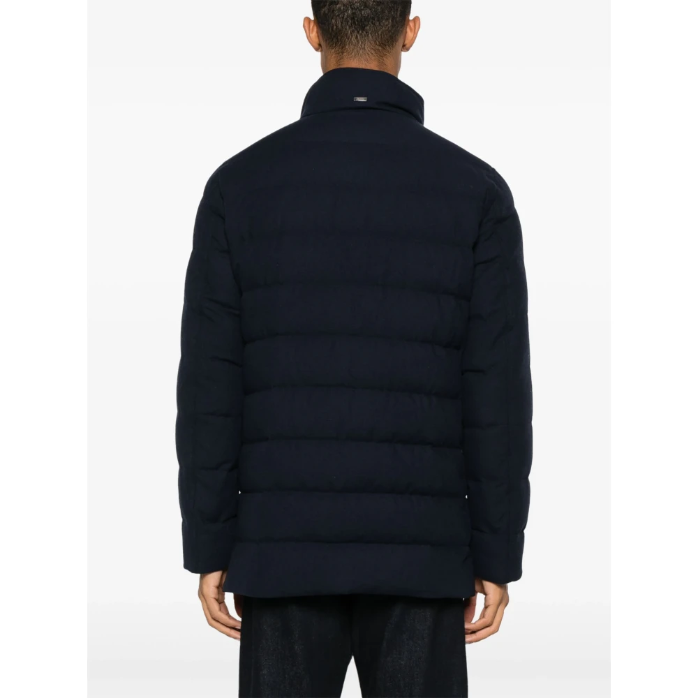 Herno Blauwe Pufferjas Blue Heren