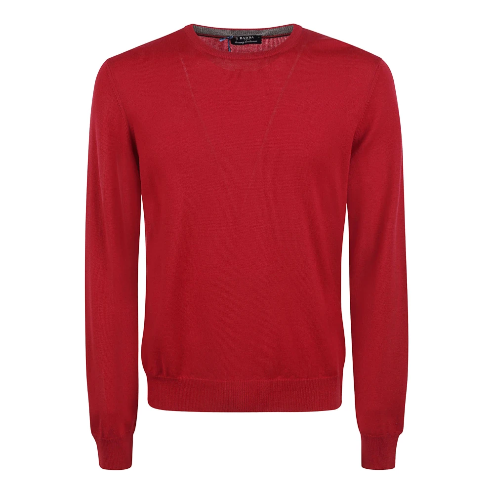 Barba Rode Merino Sweaters Red Heren