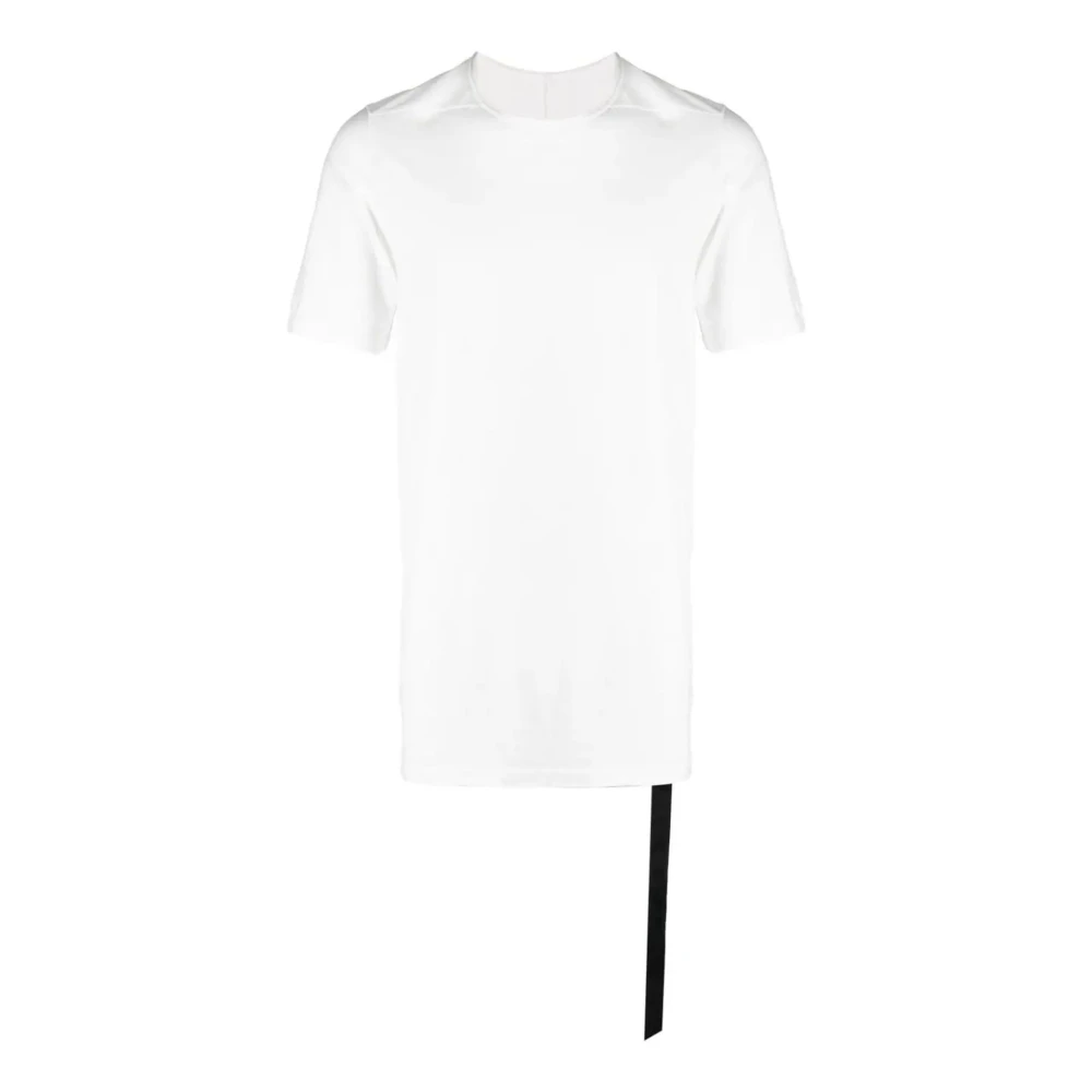 Rick Owens Witte Katoenen T-shirt met Stiksel Detail White Heren