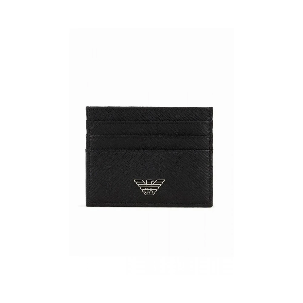 Emporio Armani Men's Black Asv Card Holder