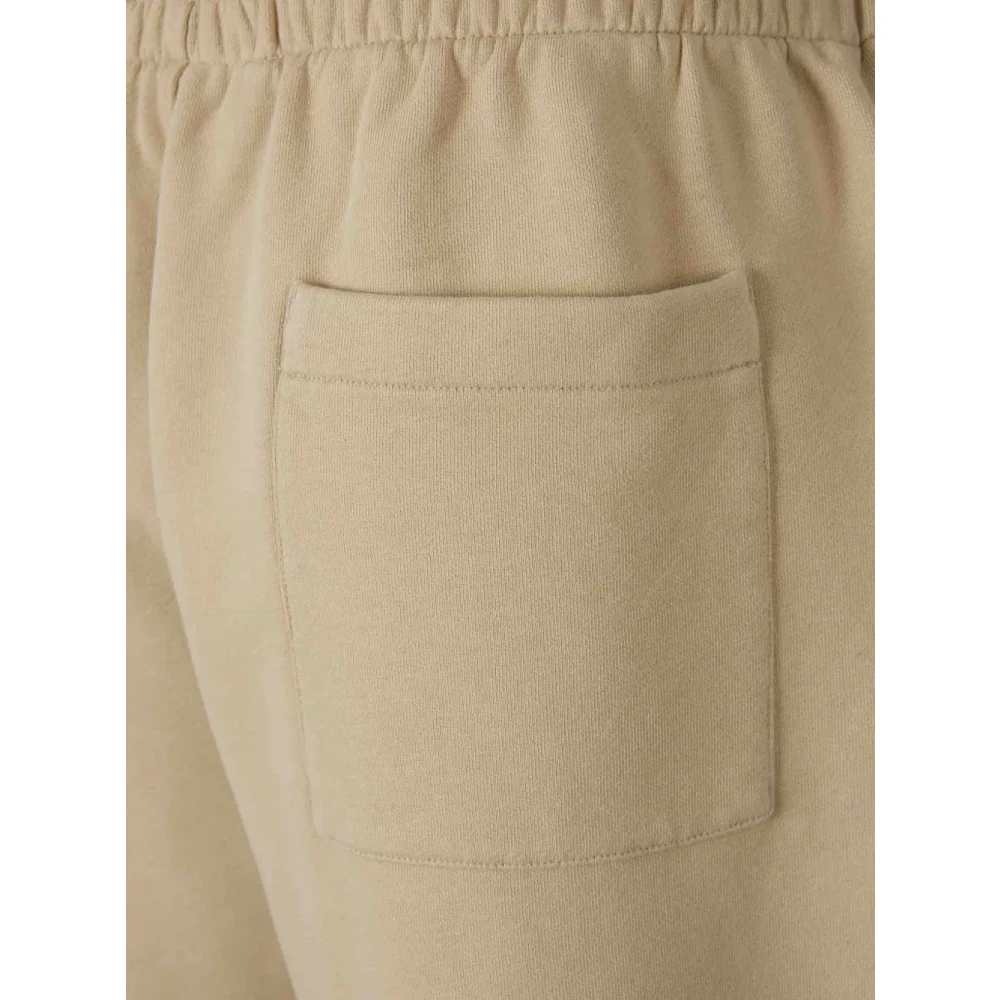 Off White Logo-print Track Shorts met Arrows Motif Beige Heren