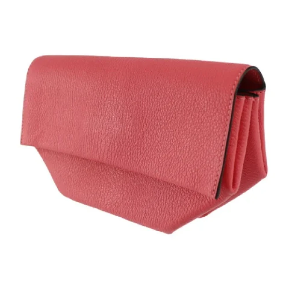 Hermès Vintage Pre-owned Fabric clutches Red Dames