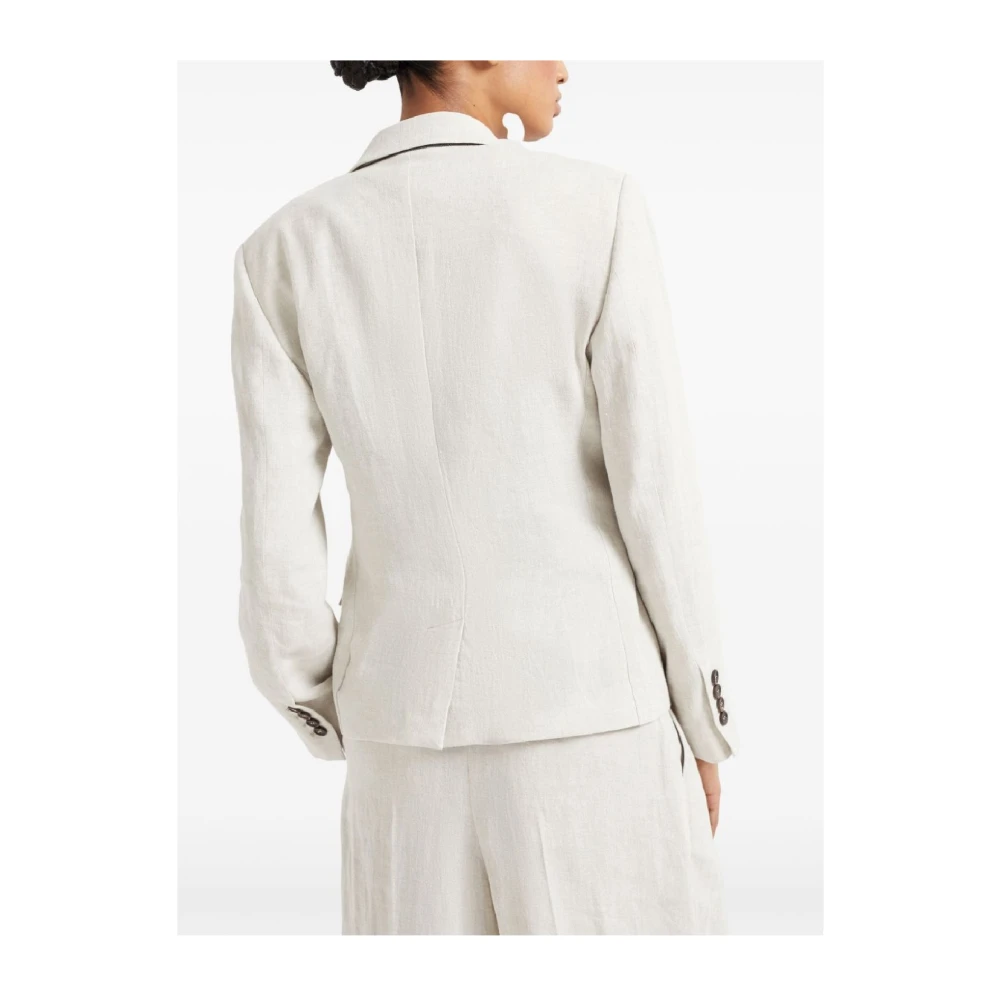 BRUNELLO CUCINELLI Beige Langemouwjas Vrouwen Beige Dames