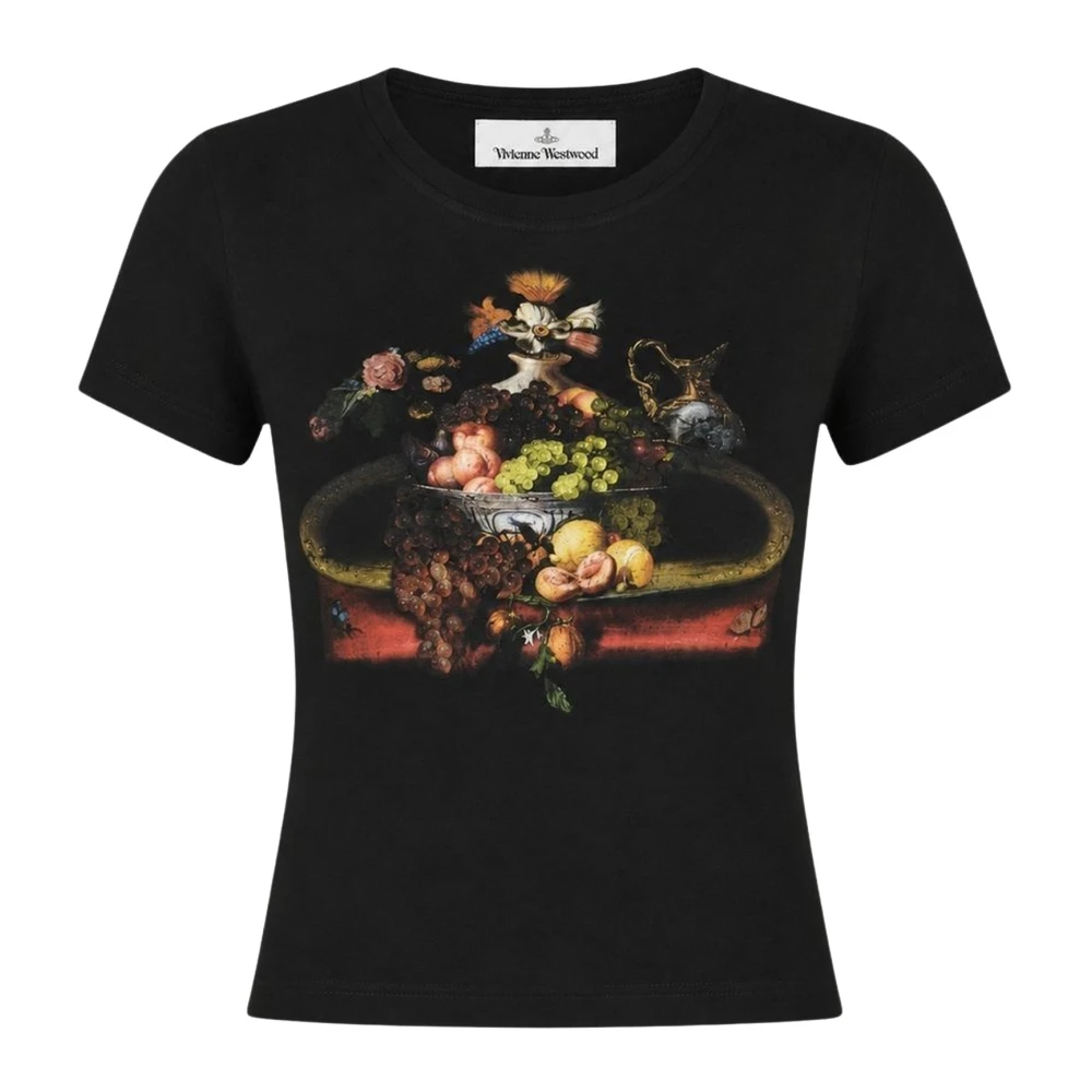 Vivienne Westwood , T-Shirts, Female, Black, S, Still Life Orb Baby Peru Tee