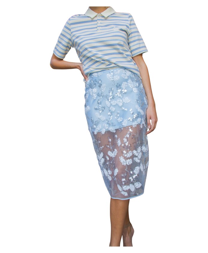 jupe-midi-a-paillettes-bleue