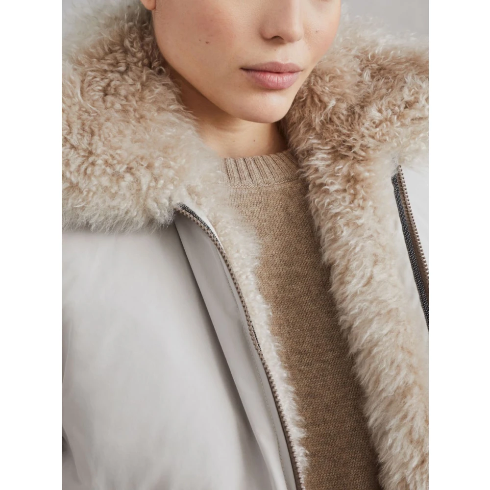 BRUNELLO CUCINELLI Elegante Jassen Collectie Beige Dames