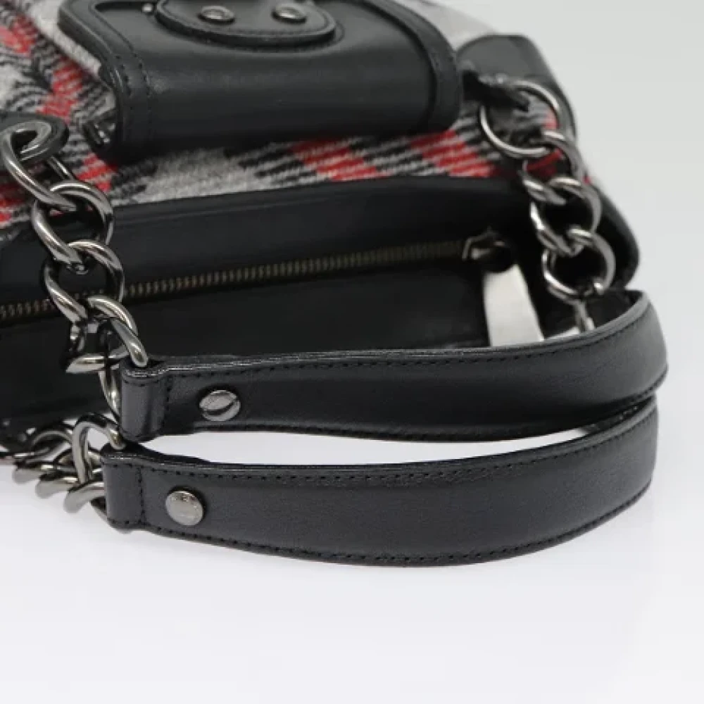 Burberry Vintage Pre-owned Wool handbags Gray Dames