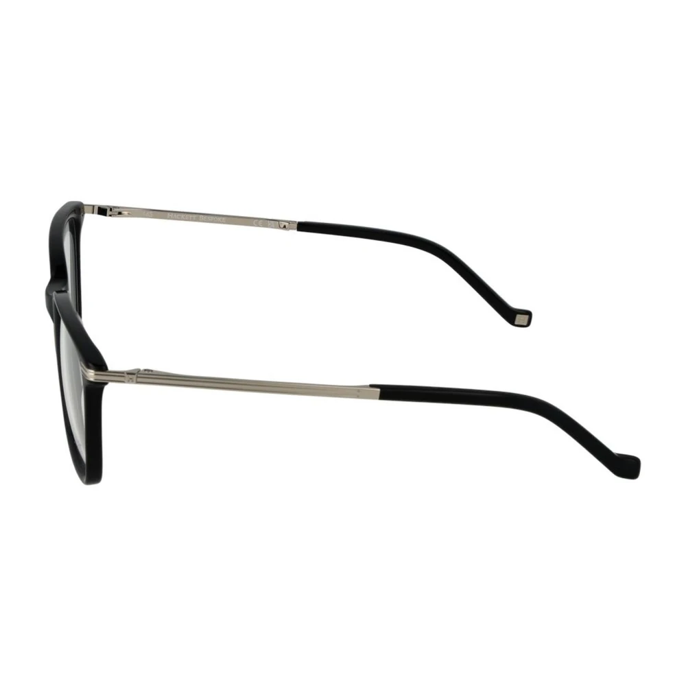 Hackett Zwarte vierkante optische monturen met demo glazen Black Heren