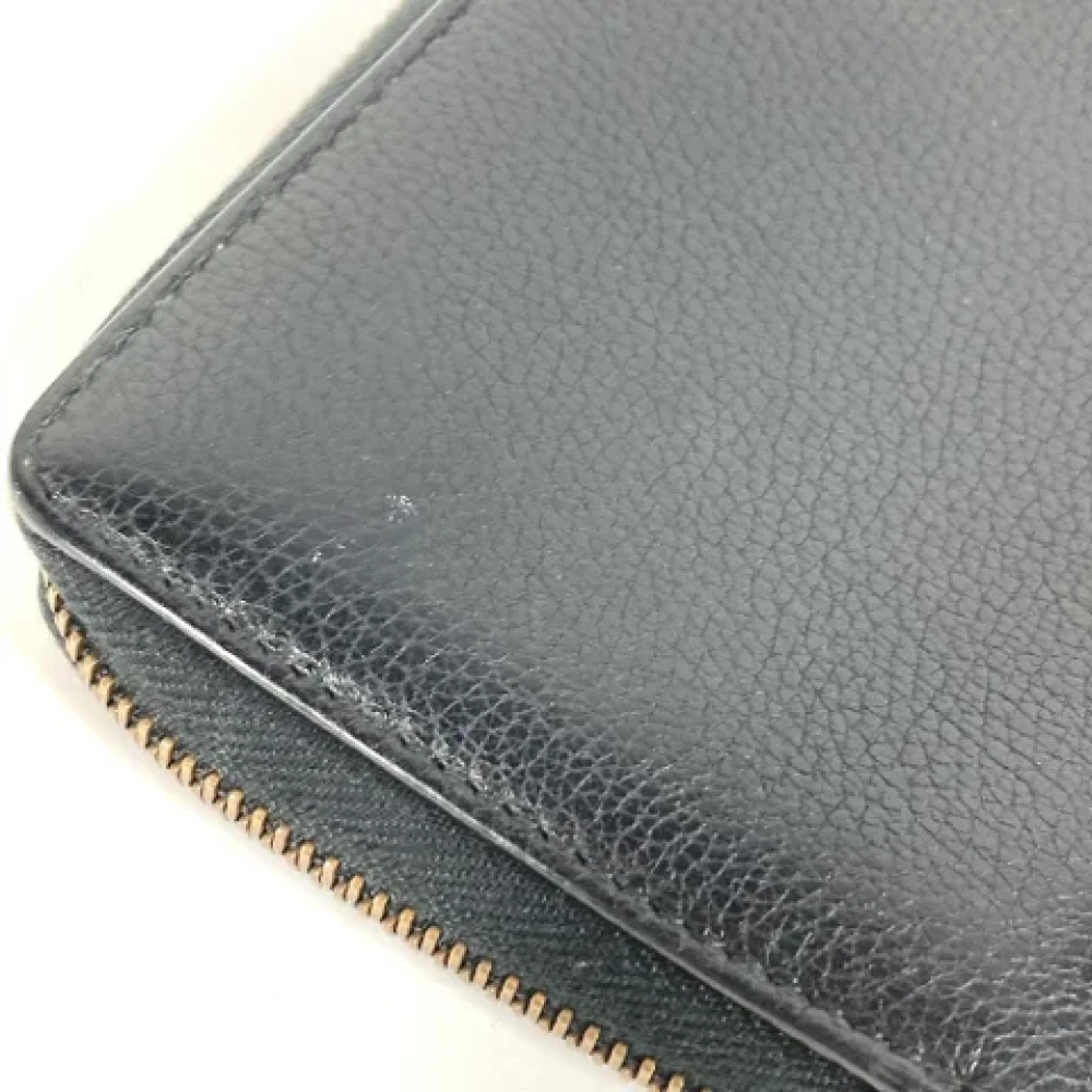 Gucci Vintage Pre-owned Leather wallets Black Dames