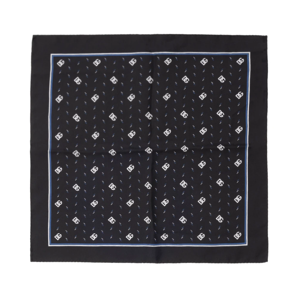 Dolce & Gabbana Men's Black Pocket Pouch With Dg Print